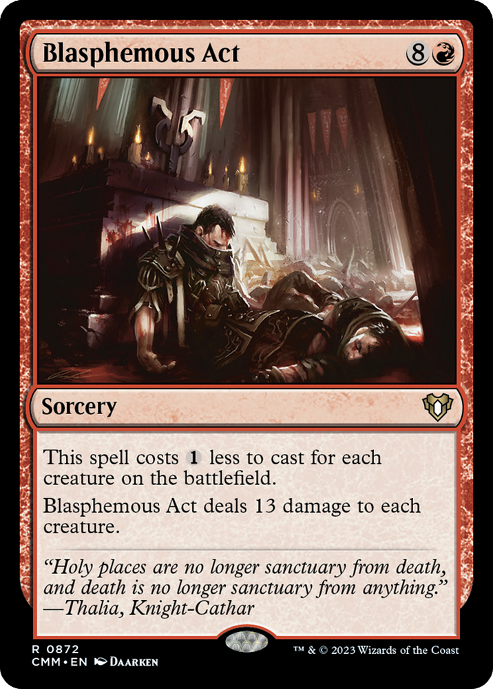 Magic | Blasphemous Act [Commander Masters] | The Nerd Merchant
