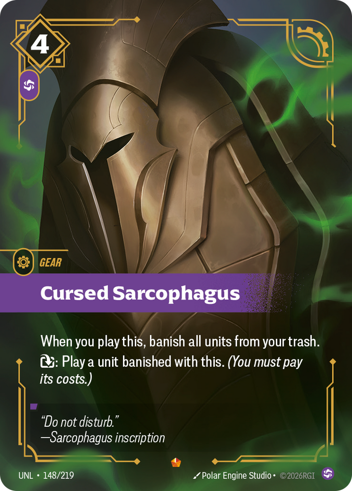 Cursed Sarcophagus (Foil) - Unleashed (148/219)
