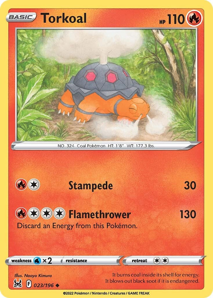 Pokemon | Torkoal (023/196) [Sword & Shield: Lost Origin] | The Nerd Merchant