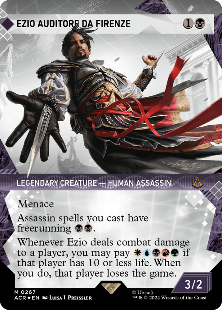 Magic | Ezio Auditore da Firenze (Showcase) (Textured Foil) [Assassin's Creed] | The Nerd Merchant