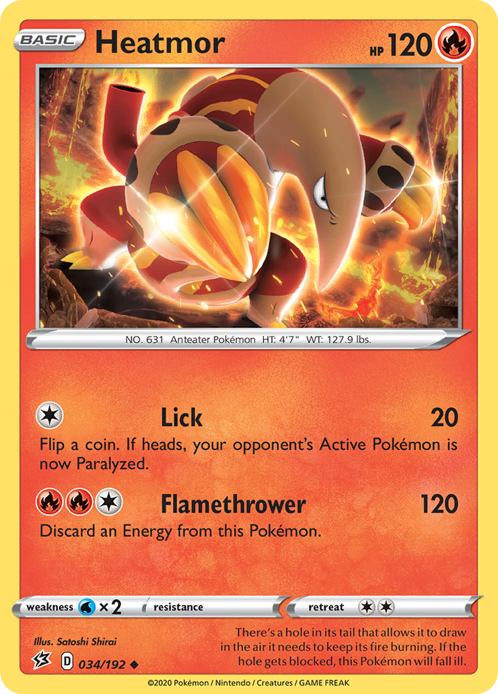Pokemon | Heatmor (034/192) [Sword & Shield: Rebel Clash] | The Nerd Merchant