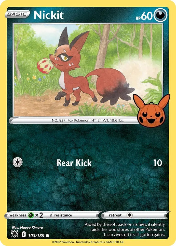 Pokemon | Nickit (103/189) [Trick or Trade] | The Nerd Merchant