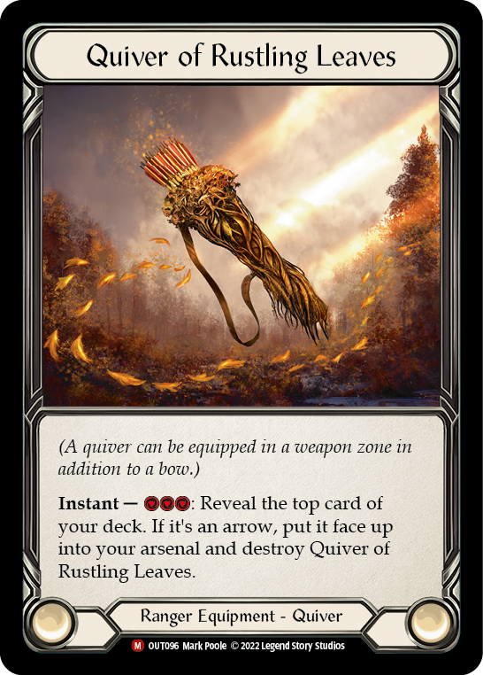 Flesh and Blood TCG | Quiver of Rustling Leaves [OUT096] (Outsiders) | The Nerd Merchant