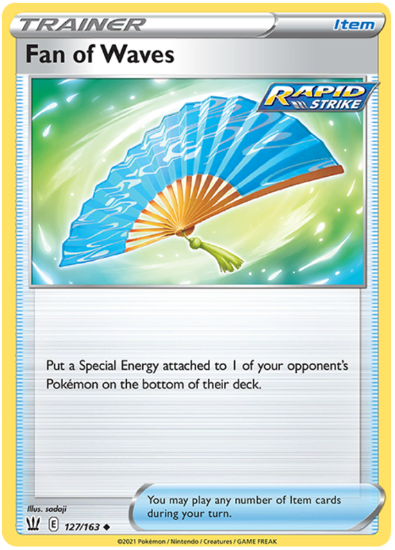 Pokemon | Fan of Waves (127/163) [Sword & Shield: Battle Styles] | The Nerd Merchant
