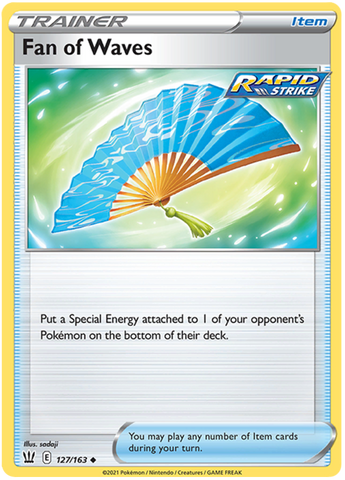 Pokemon | Fan of Waves (127/163) [Sword & Shield: Battle Styles] | The Nerd Merchant
