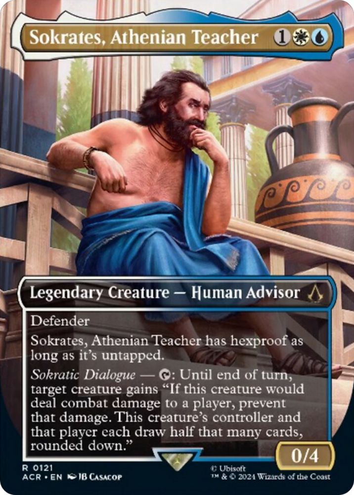Magic | Sokrates, Athenian Teacher (Borderless) [Assassin's Creed] | The Nerd Merchant