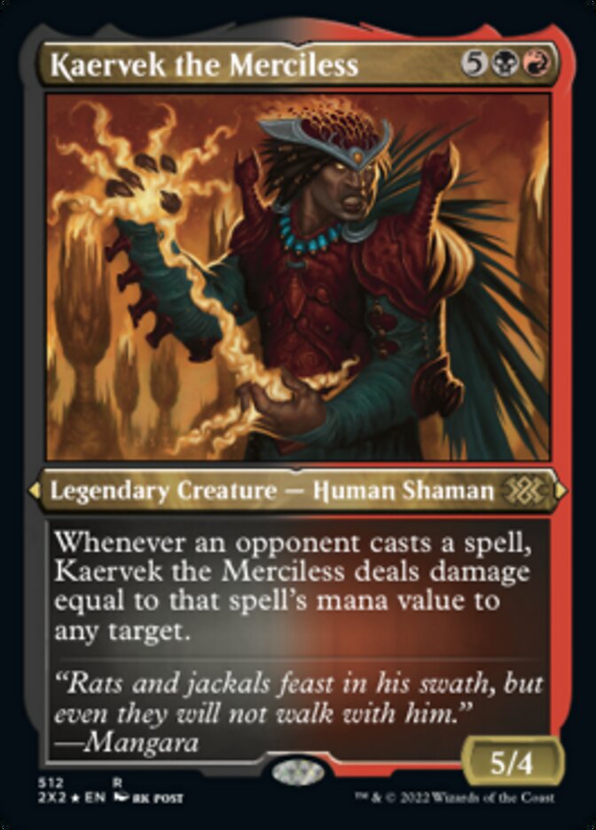 Magic | Kaervek the Merciless (Foil Etched) [Double Masters 2022] | The Nerd Merchant