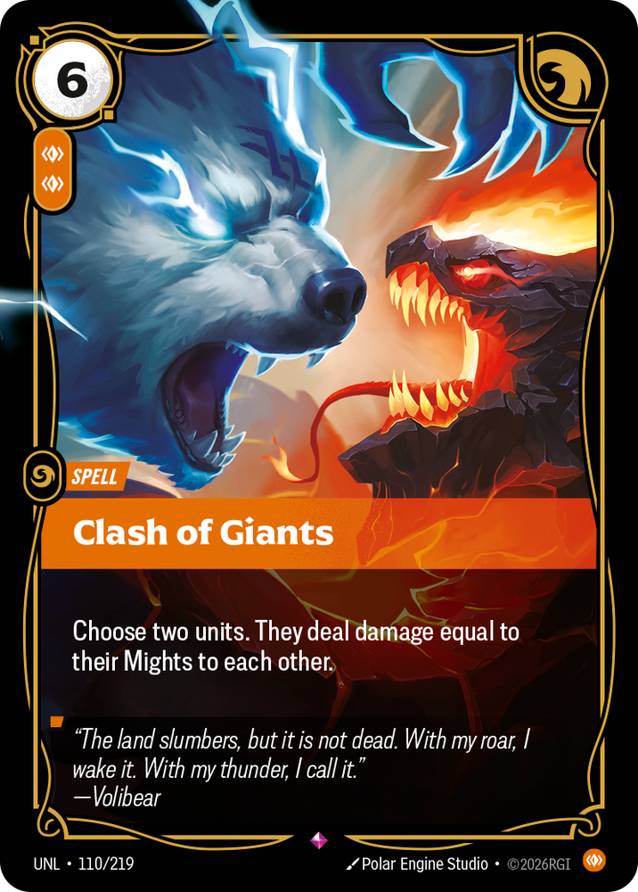 Clash of Giants (Foil) - Unleashed (110/219)