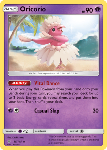 Pokemon | Oricorio (55/145) [Sun & Moon: Guardians Rising] | The Nerd Merchant