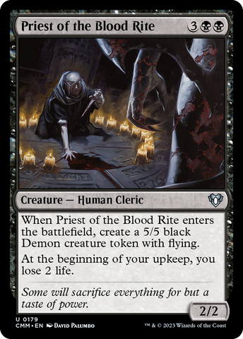 Magic | Priest of the Blood Rite [Commander Masters] | The Nerd Merchant