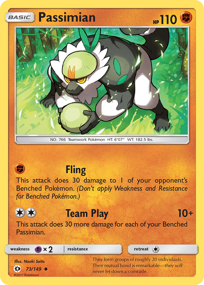 Pokemon | Passimian (73/149) [Sun & Moon: Base Set] | The Nerd Merchant