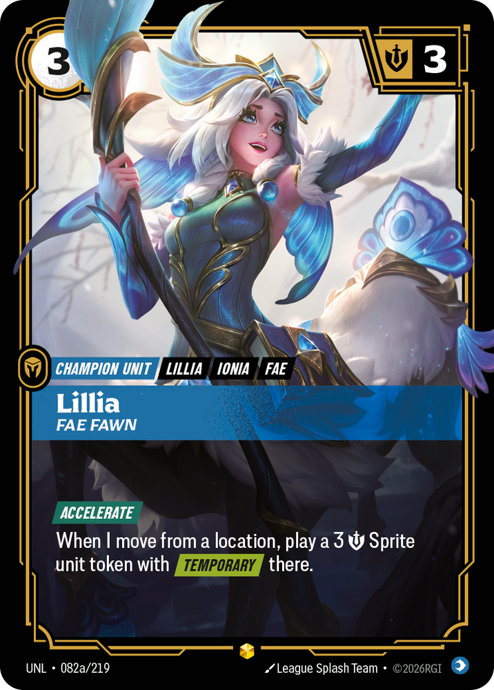 Lillia - Fae Fawn (Alternate Art) (Foil) - Unleashed (082a/219)