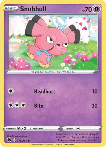 Pokemon | Snubbull (115/264) [Sword & Shield: Fusion Strike] | The Nerd Merchant