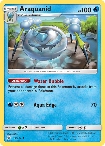 Pokemon | Araquanid (46/149) [Sun & Moon: Base Set] | The Nerd Merchant