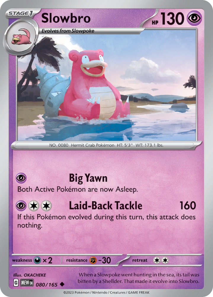 Pokemon | Slowbro (080/165) [Scarlet & Violet 151] | The Nerd Merchant