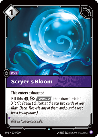 Scryer's Bloom (Foil) - Unleashed (136/219)