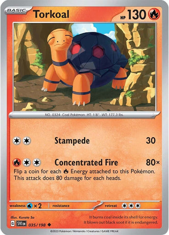 Pokemon | Torkoal (035/198) [Scarlet & Violet: Base Set] | The Nerd Merchant