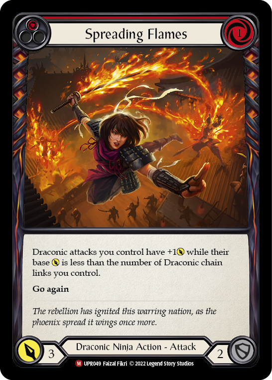 Flesh and Blood TCG | Spreading Flames [UPR049] (Uprising) | The Nerd Merchant