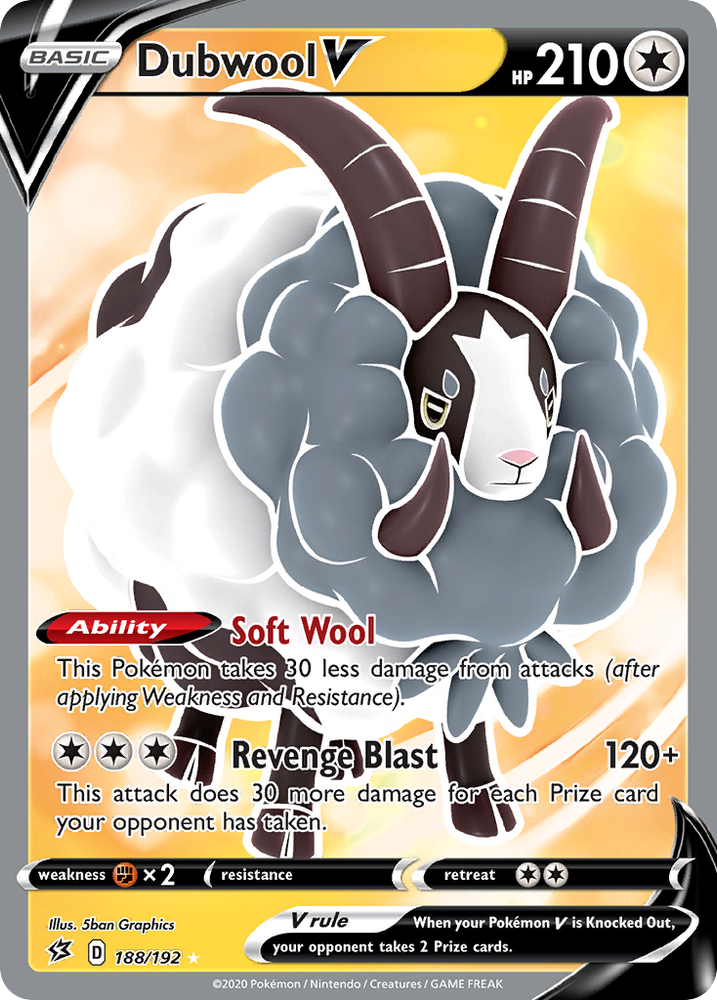 Pokemon | Dubwool V (188/192) [Sword & Shield: Rebel Clash] | The Nerd Merchant