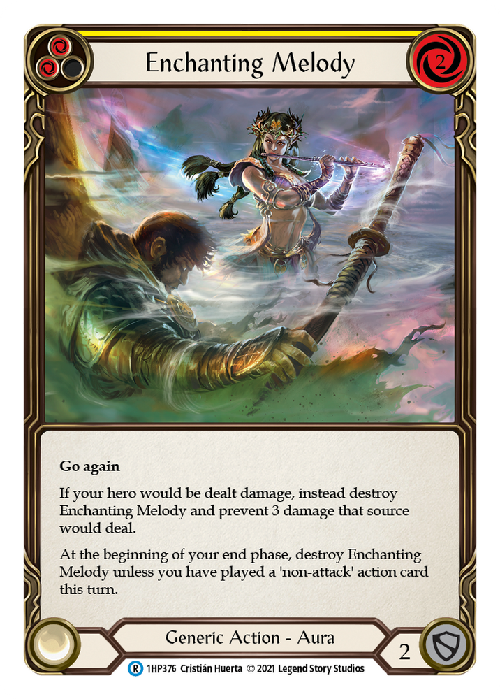 Flesh and Blood TCG | Enchanting Melody (Yellow) [1HP376] (History Pack 1) | The Nerd Merchant