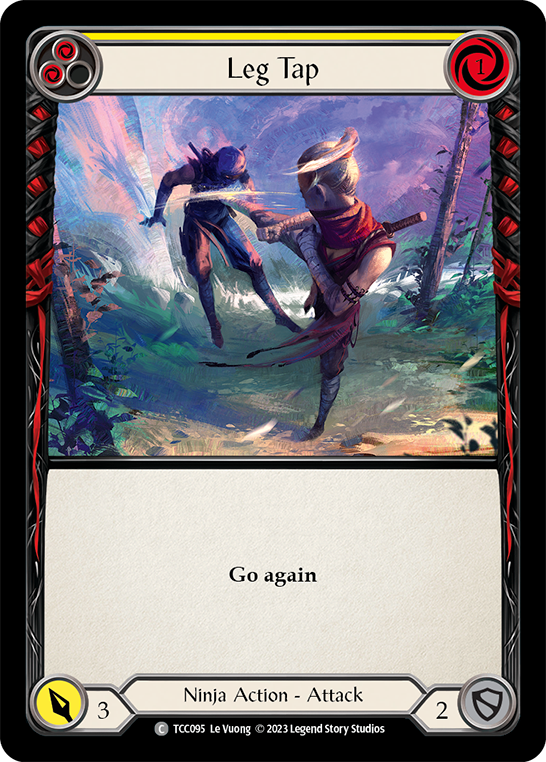 Flesh and Blood TCG | Leg Tap (Yellow) [TCC095] (Round the Table: TCC x LSS) | The Nerd Merchant