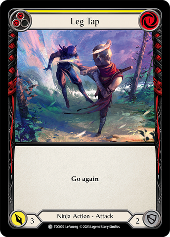 Flesh and Blood TCG | Leg Tap (Yellow) [TCC095] (Round the Table: TCC x LSS) | The Nerd Merchant