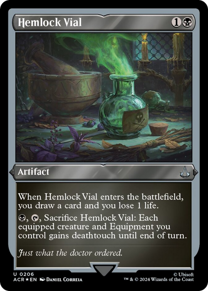 Magic | Hemlock Vial (Foil Etched) [Assassin's Creed] | The Nerd Merchant