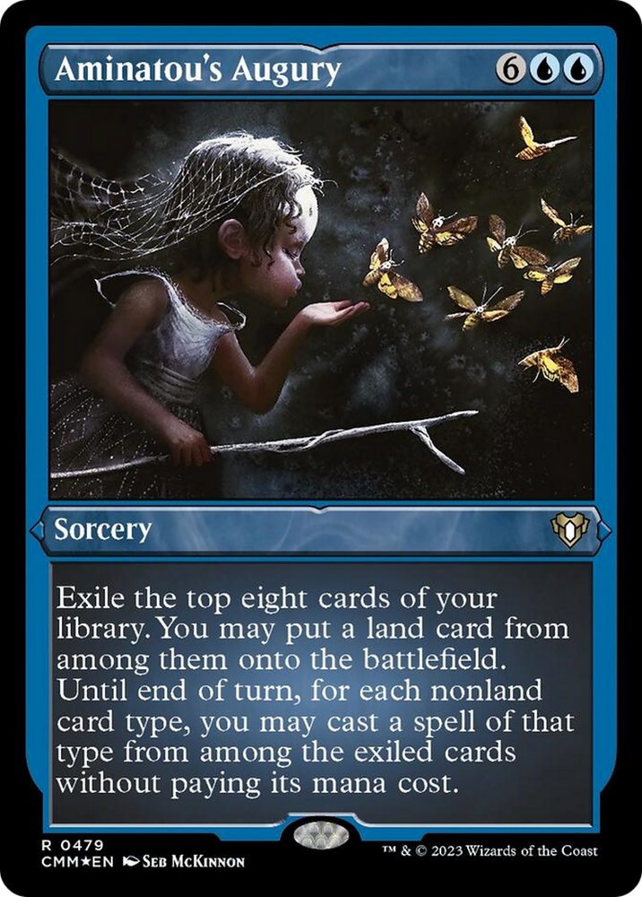 Magic | Aminatou's Augury (Foil Etched) [Commander Masters] | The Nerd Merchant