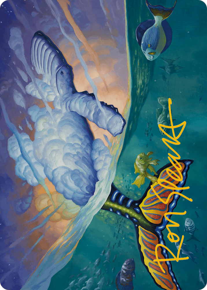 Magic | Dreamtide Whale Art Card (Gold-Stamped Signature) [Modern Horizons 3 Art Series] | The Nerd Merchant