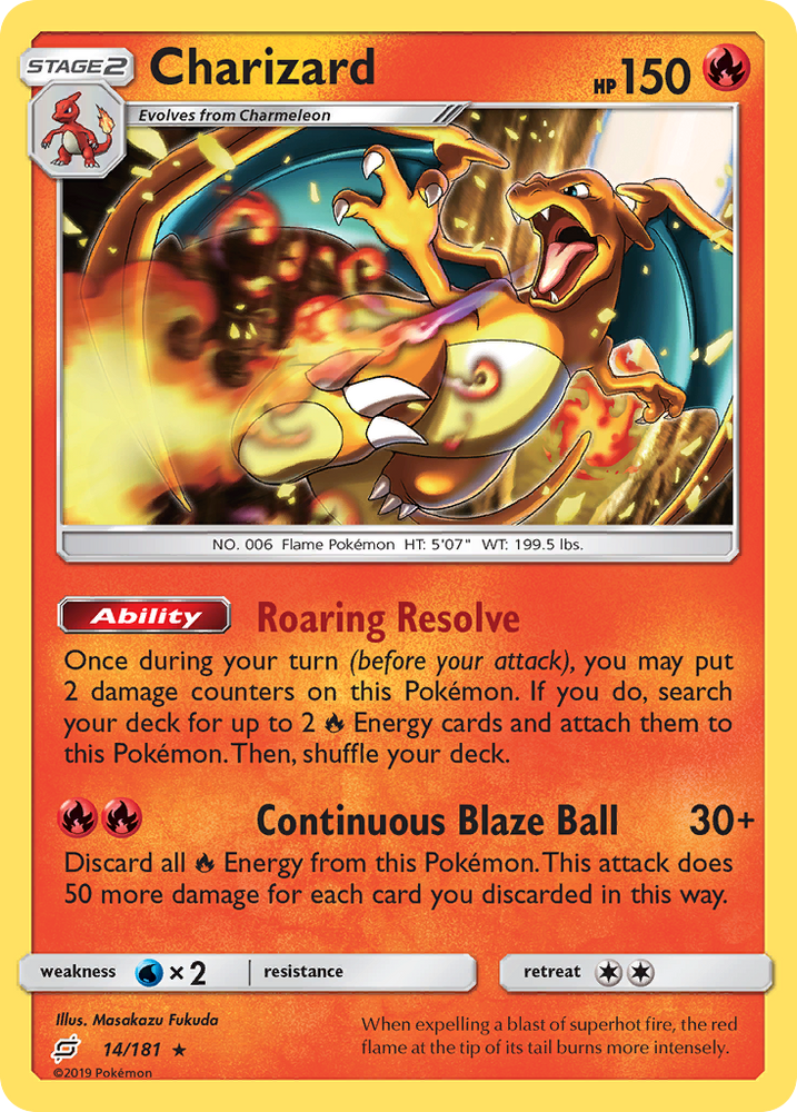 Pokemon | Charizard (14/181) [Sun & Moon: Team Up] | The Nerd Merchant