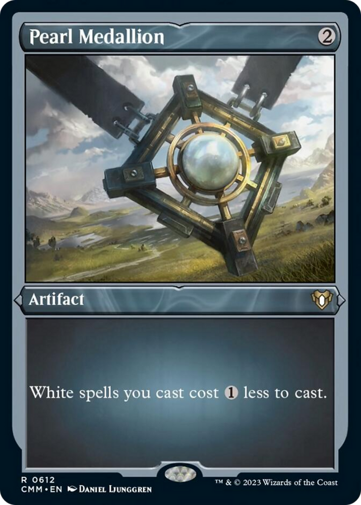 Magic | Pearl Medallion (Foil Etched) [Commander Masters] | The Nerd Merchant
