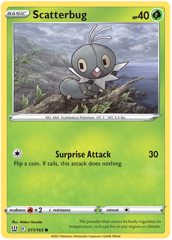 Pokemon | Scatterbug (011/163) [Sword & Shield: Battle Styles] | The Nerd Merchant