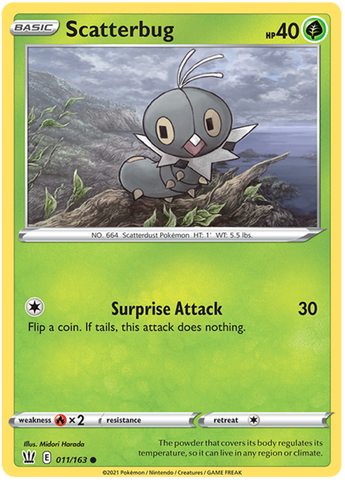 Pokemon | Scatterbug (011/163) [Sword & Shield: Battle Styles] | The Nerd Merchant