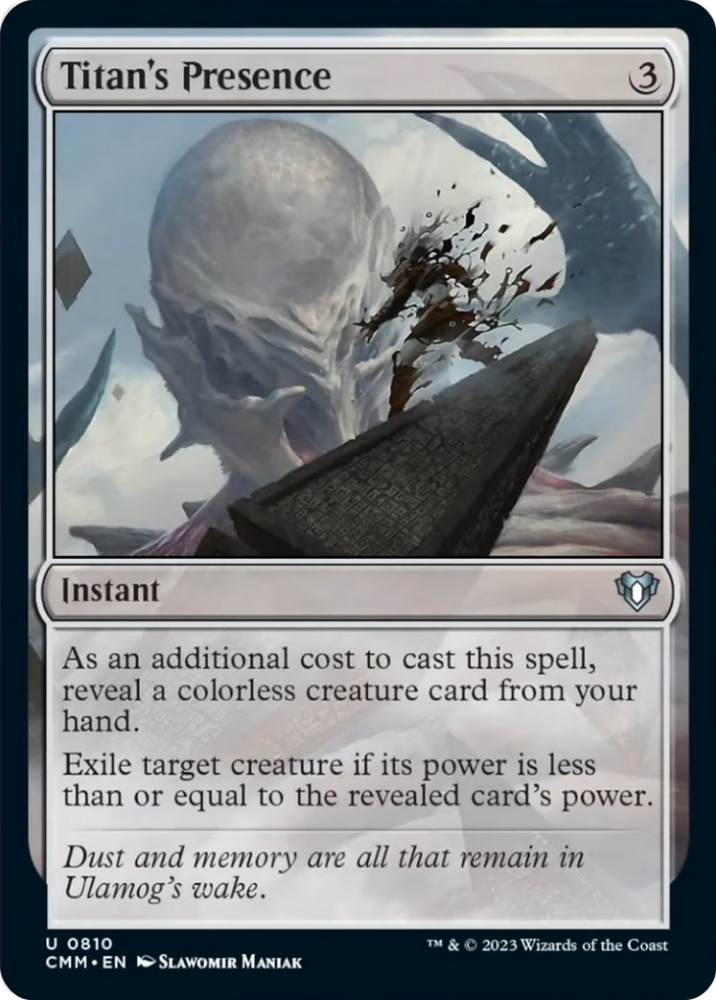 Magic | Titan's Presence [Commander Masters] | The Nerd Merchant
