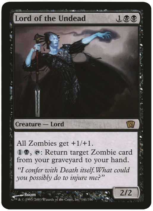 Magic | Lord of the Undead (Oversized) [Eighth Edition Box Topper] | The Nerd Merchant