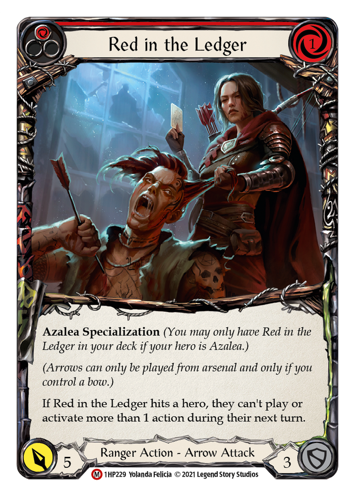 Flesh and Blood TCG | Red in the Ledger [1HP229] (History Pack 1) | The Nerd Merchant