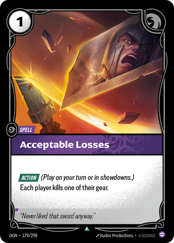 Acceptable Losses (Foil) - Origins #179