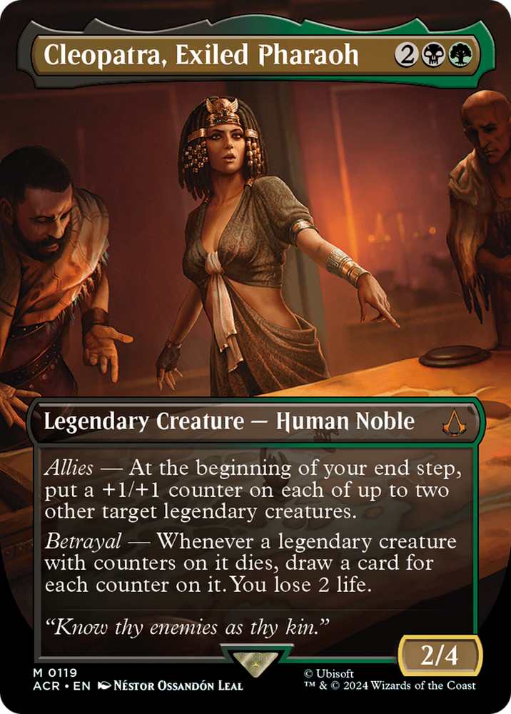 Magic | Cleopatra, Exiled Pharaoh (Borderless) [Assassin's Creed] | The Nerd Merchant