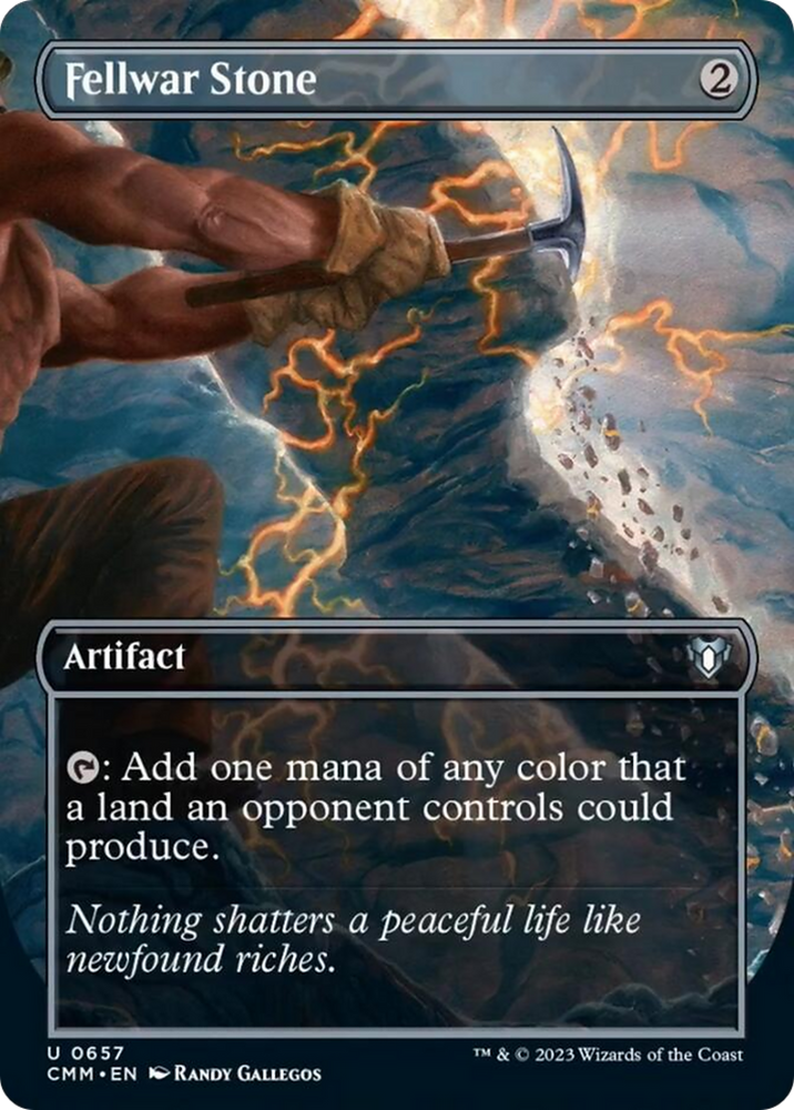 Magic | Fellwar Stone (Borderless Alternate Art) [Commander Masters] | The Nerd Merchant