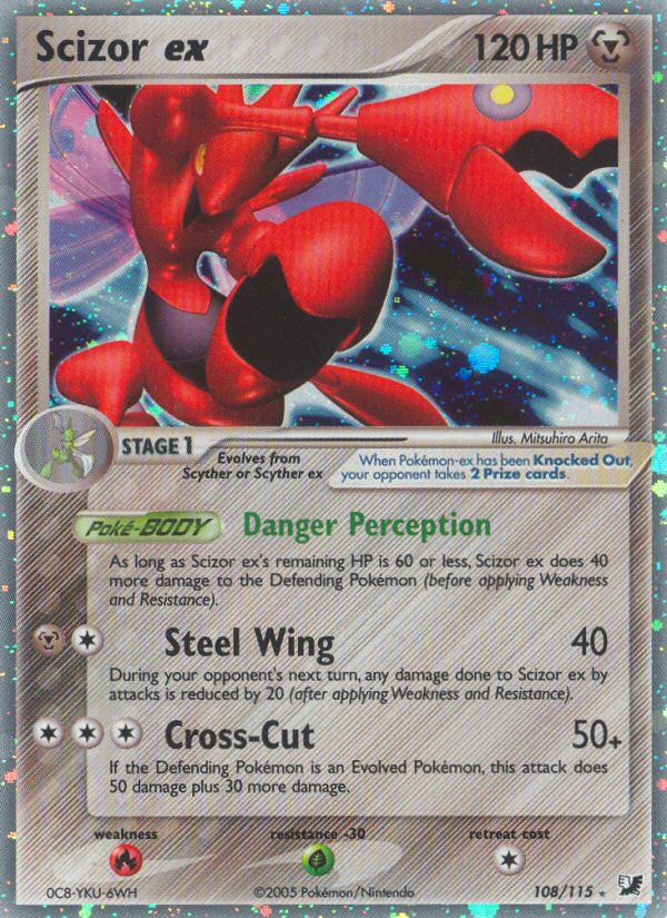 Pokemon | Scizor ex (108/115) [EX: Unseen Forces] | The Nerd Merchant