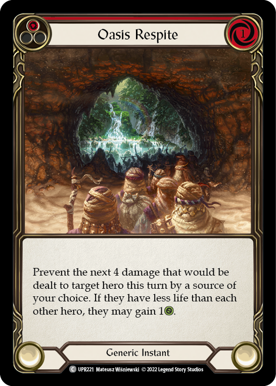 Flesh and Blood TCG | Oasis Respite (Red) [UPR221] (Uprising) | The Nerd Merchant