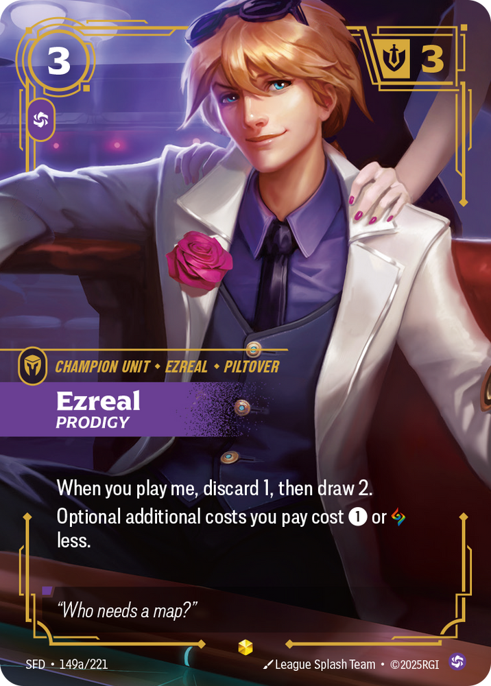 Ezreal, Prodigy (Alt Foil) - Spiritforged #149