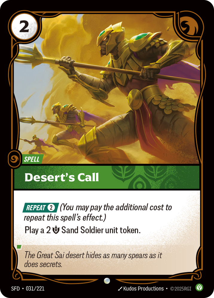 Desert's Call - Spiritforged #31