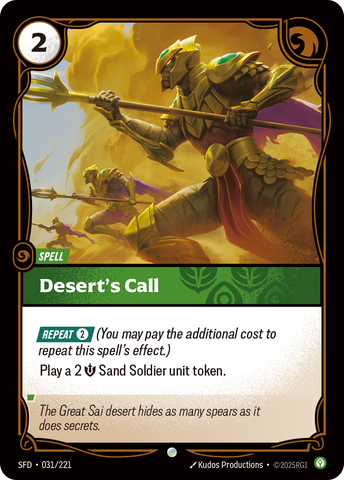 Desert's Call - Spiritforged #31