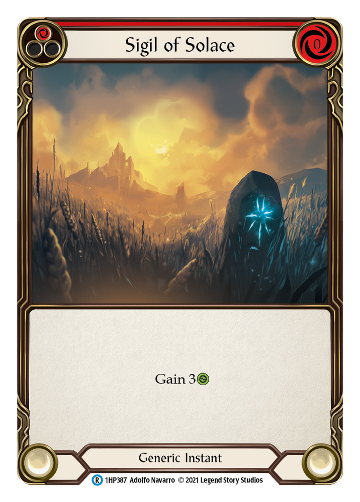 Flesh and Blood TCG | Sigil of Solace (Red) [1HP387] (History Pack 1) | The Nerd Merchant