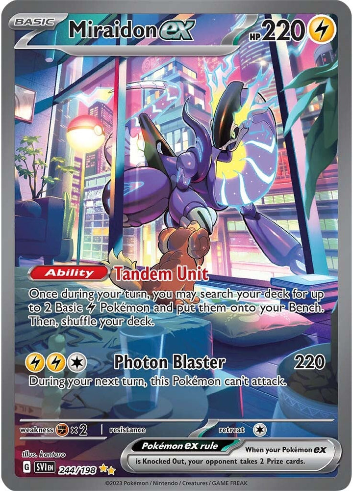 Pokemon | Miraidon ex (244/198) [Scarlet & Violet: Base Set] | The Nerd Merchant