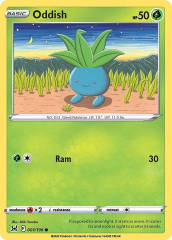 Pokemon | Oddish (001/196) [Sword & Shield: Lost Origin] | The Nerd Merchant