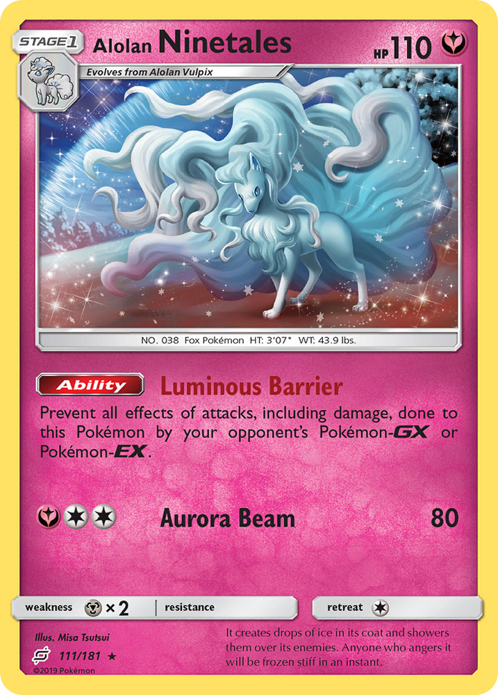 Pokemon | Alolan Ninetales (111/181) [Sun & Moon: Team Up] | The Nerd Merchant