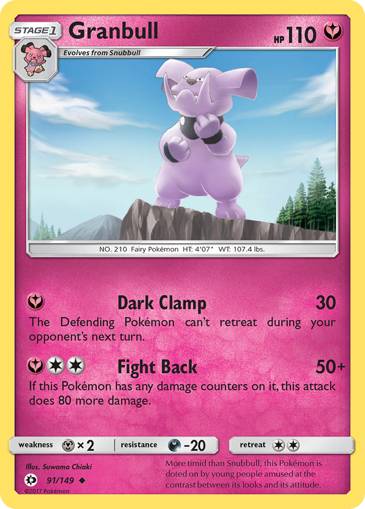 Pokemon | Granbull (91/149) [Sun & Moon: Base Set] | The Nerd Merchant