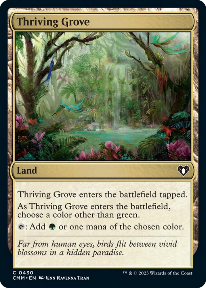 Magic | Thriving Grove [Commander Masters] | The Nerd Merchant